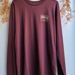 O'Neill Men's  Long Sleeve Shirt Color Burgundy size Medium